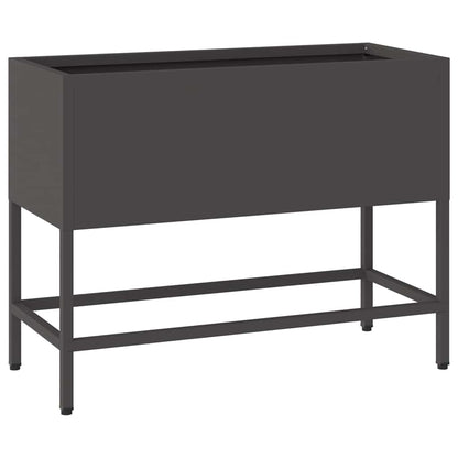 Jardinera Elevada Negro 60 X 26 X 45 Cm Acero_0