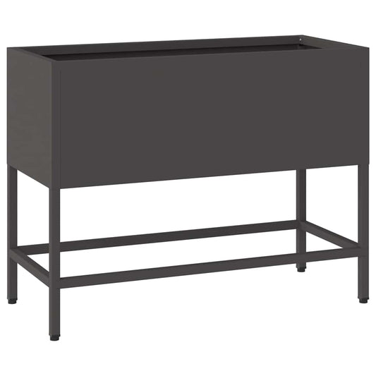 Jardinera Elevada Negro 60 X 26 X 45 Cm Acero_0