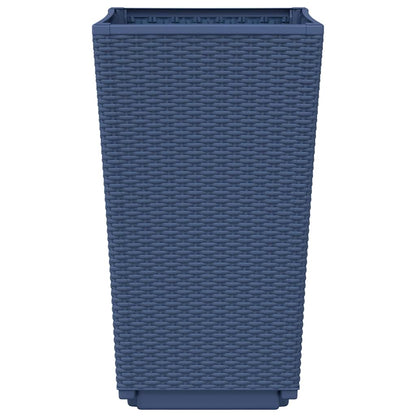 Jardineras 2 Unidades Pp Azul Gris 32,5x32,5x57 Cm_5