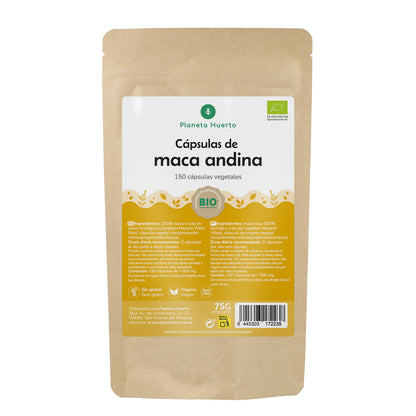 Organic Maca Planeta Huerto 150 cápsulas