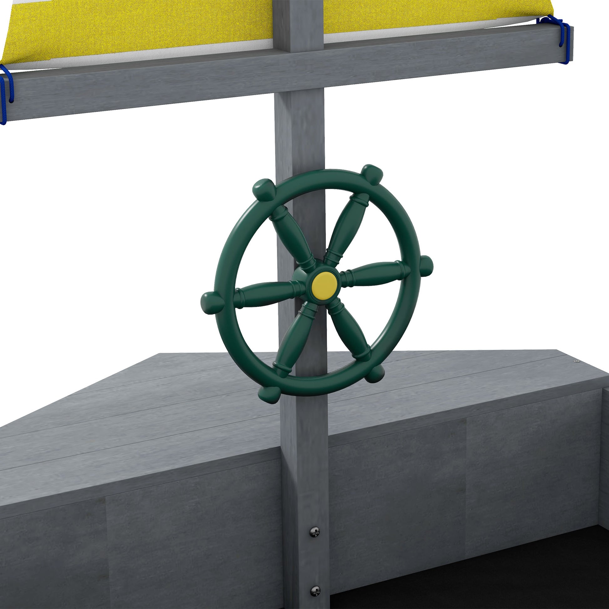 Outsunny Arenero Para Niños De Madera Con Bandera Y Timón 190x90x138 Cm Girs_4