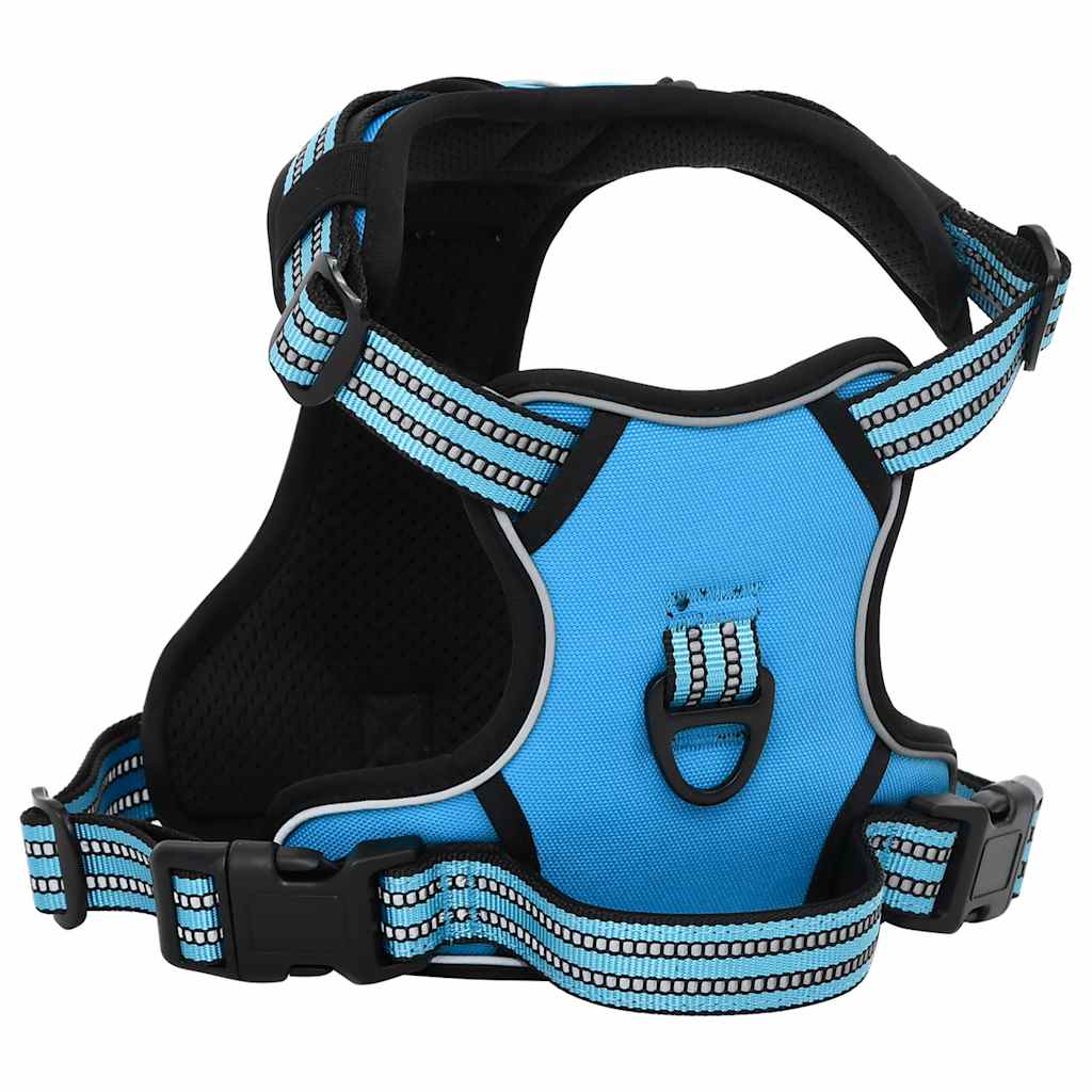Arnés Para Perros Con Bandas Reflectantes Ajustables Azul L_2