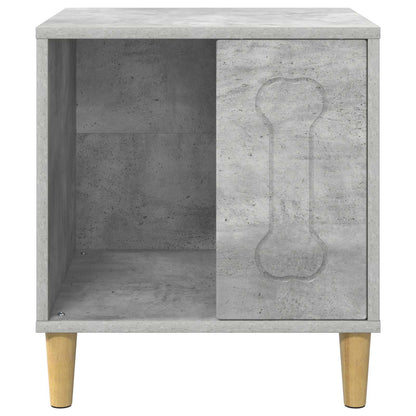 Casa Para Perros Concreto 44 X 42 X 49 Cm Madera De Ingeniería_4