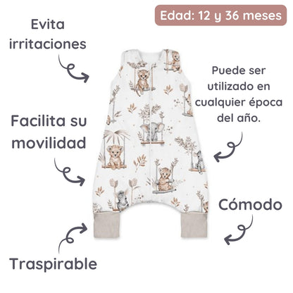 Saco De Dormir Con Patas 12 A 36 Meses Africa World_2
