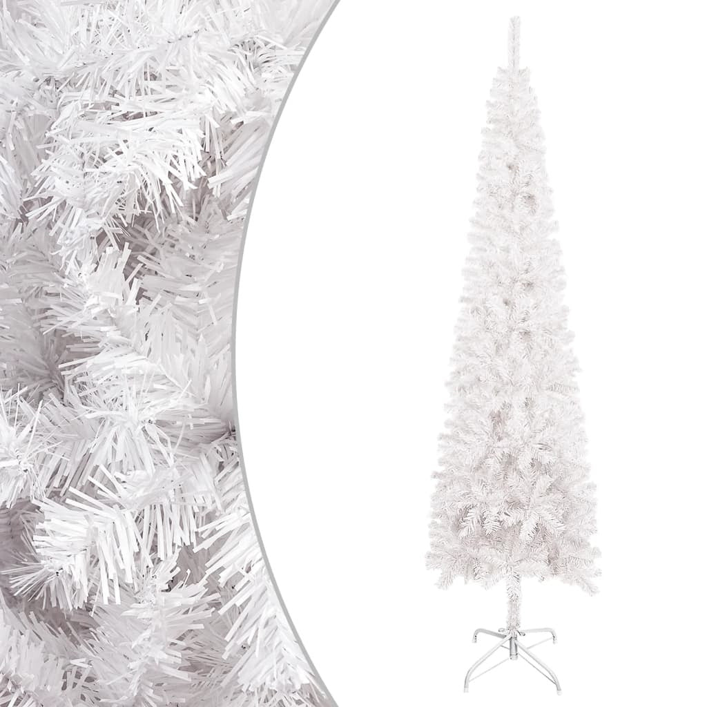 Vidaxl Árbol De Navidad Delgado Blanco 120 Cm_0
