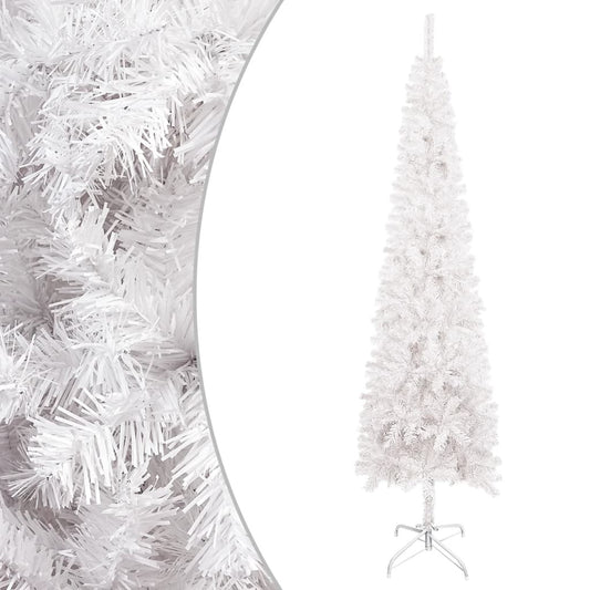 Vidaxl Árbol De Navidad Delgado Blanco 120 Cm_0