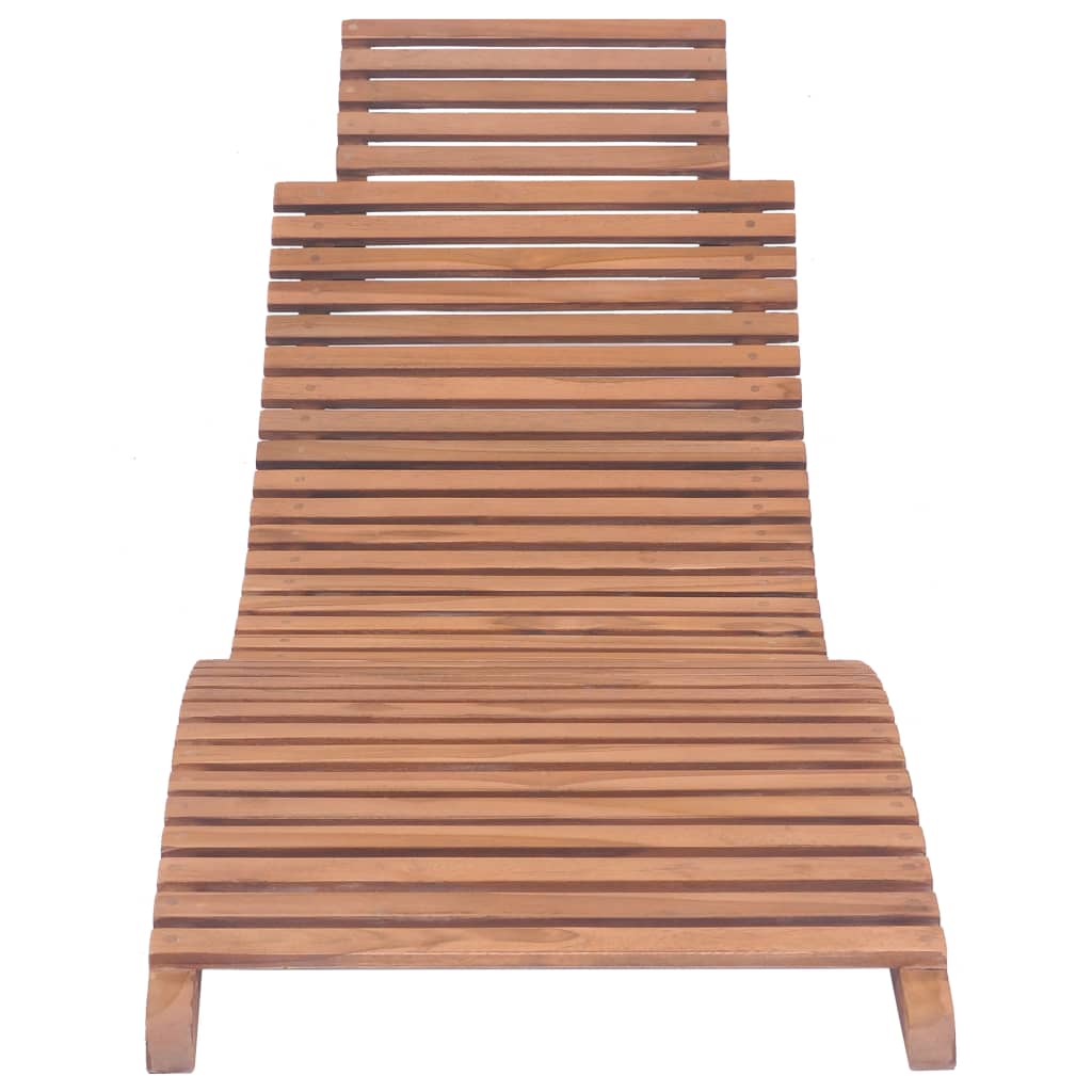 Tumbona Plegable De Madera Maciza De Teca / Vetonek_1