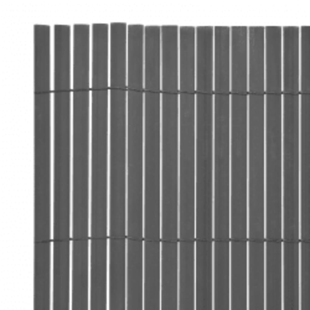 Valla De Jardín De Doble Cara Gris 110x500 Cm / Vetonek_3