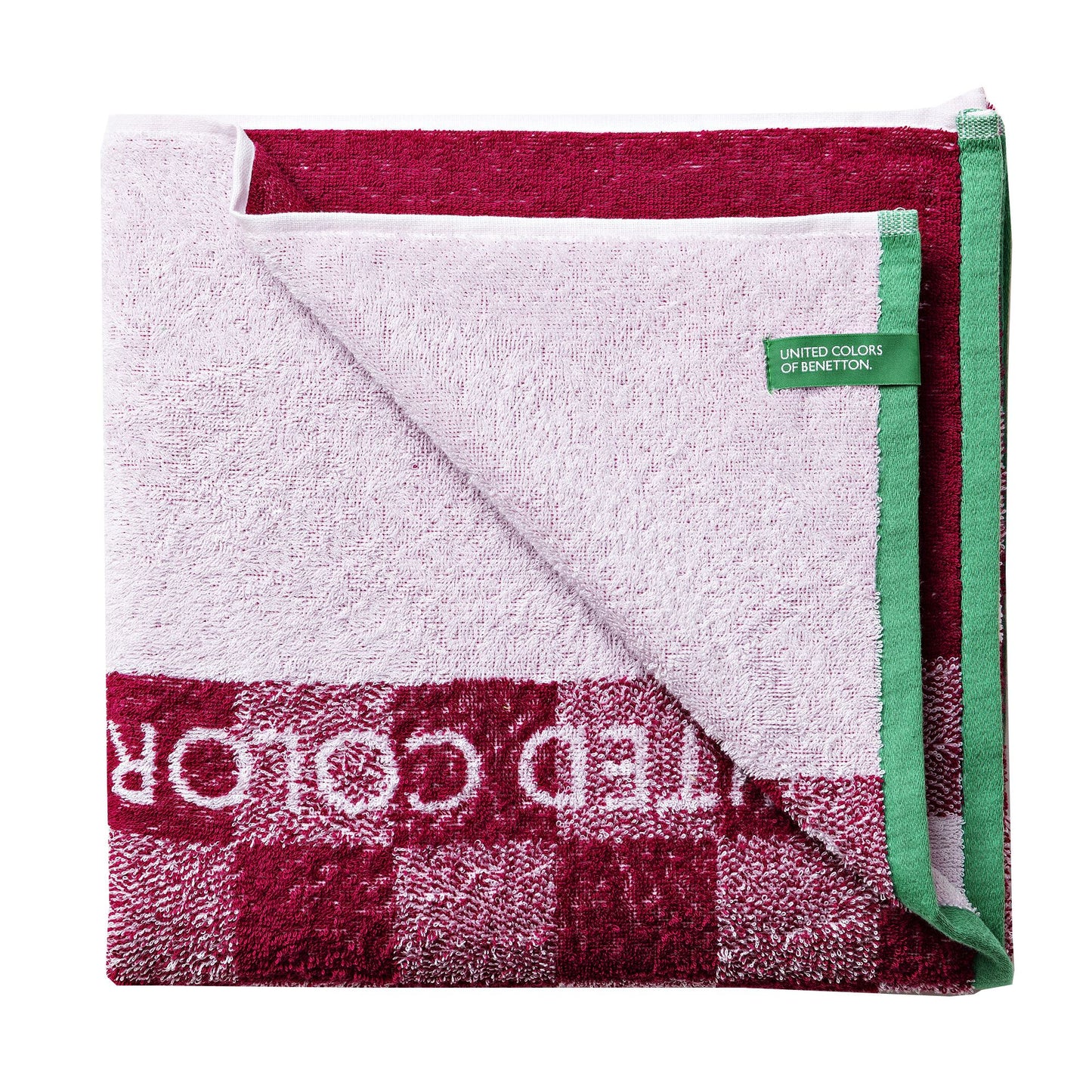 Toalla De Playa Infantil 70x140cm 450gsm 100% Cotton Pink Squares Kids_2