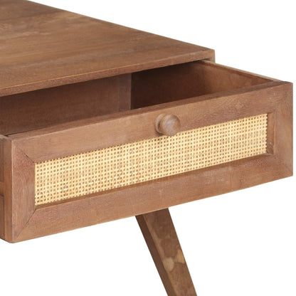 Mesa De Centro De Madera Maciza De Mango 100x60x40 Cm_3