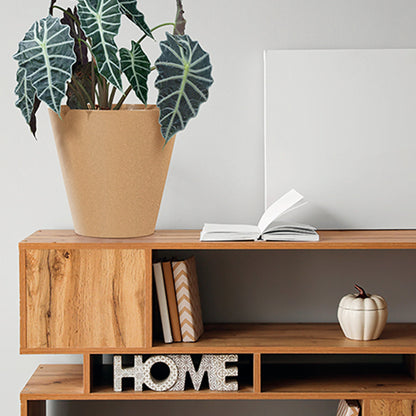 Macetero Redondo,sin Depósito ,   De 30x30x28cm, Capacidad De 12 L.