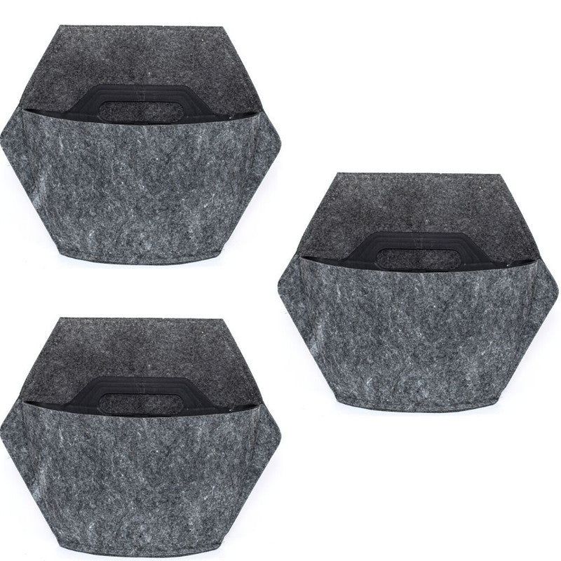 Jardín Vertical Modular Citysens Con Riego Manual De 3 Maceteros – Negro Con Funda Téxtil Reciclada_5