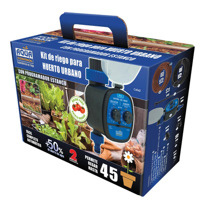 Kit de rega para mesas de cultivo com programador Aqua Control