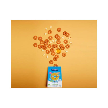Embalagem de 2 bolachas de espelta infantil Smileat ECO com maçã, 220g