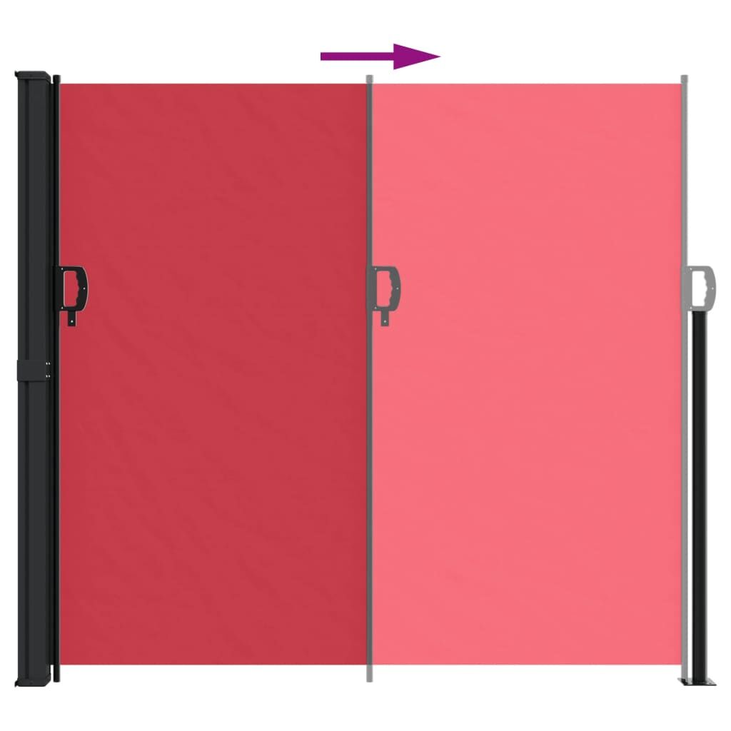 Vidaxl Toldo Lateral Retráctil Rojo 180x600 Cm_4