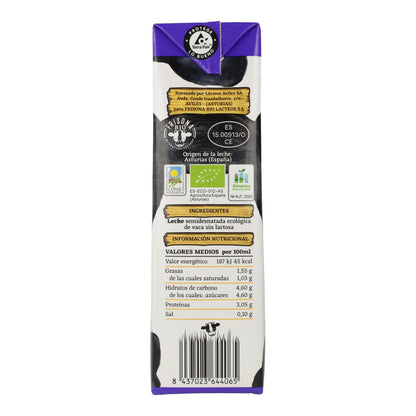 Frisona Bio Leite Meio Gordo Sem Lactose 1L