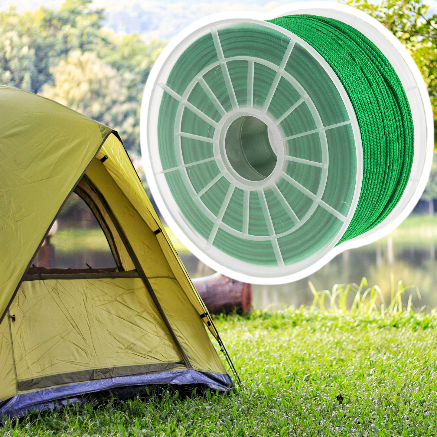 Cuerda Trenzada Multifilamento Pp 100 M X 3 Mm Verde_2