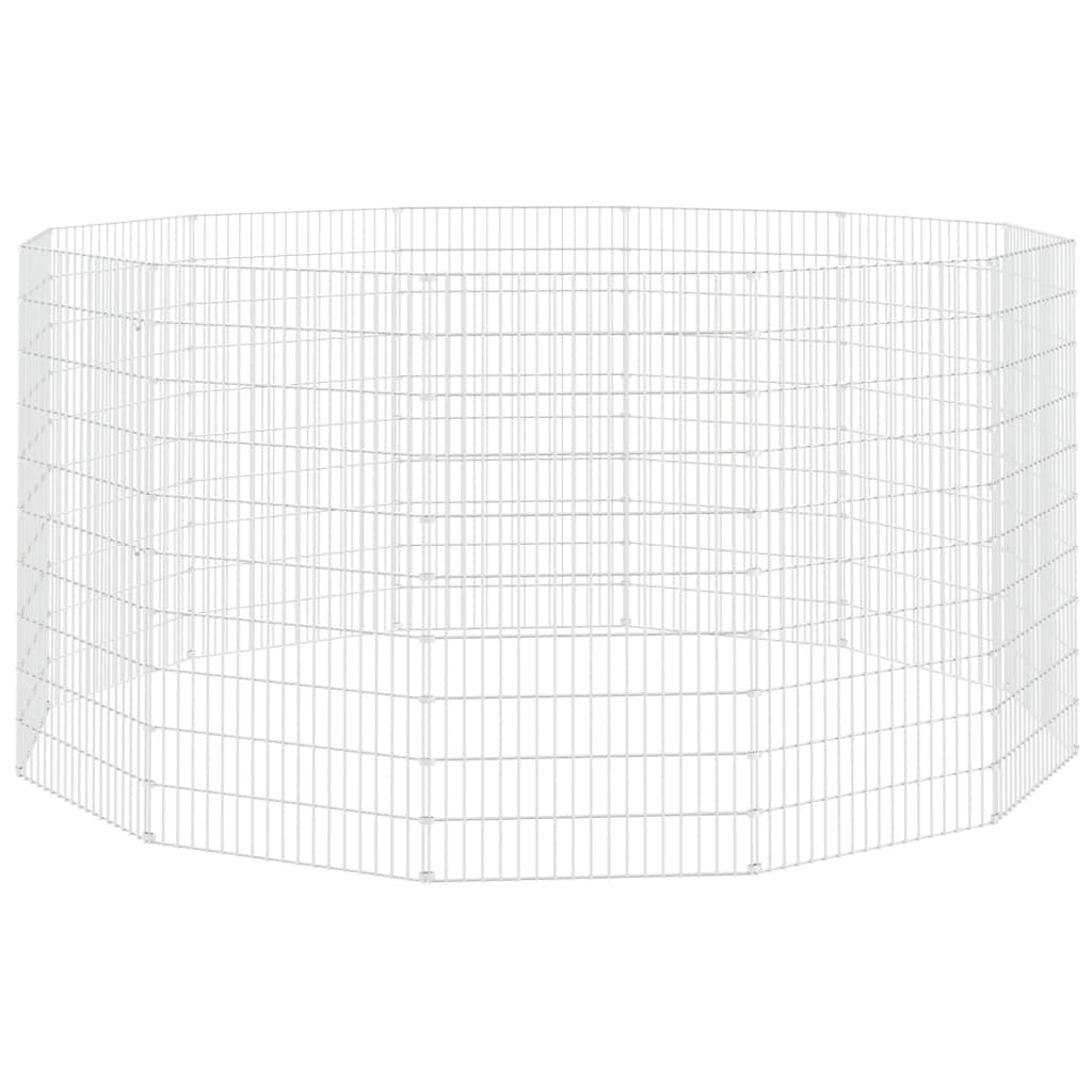 Vidaxl Cercado Para Animales De Corral (12 Paneles, 54 X 100 Cm, Hierro Galvanizado)_0