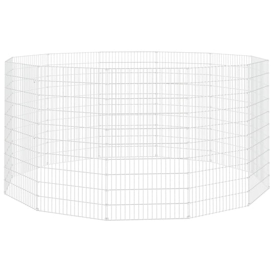 Vidaxl Cercado Para Animales De Corral (12 Paneles, 54 X 100 Cm, Hierro Galvanizado)_0