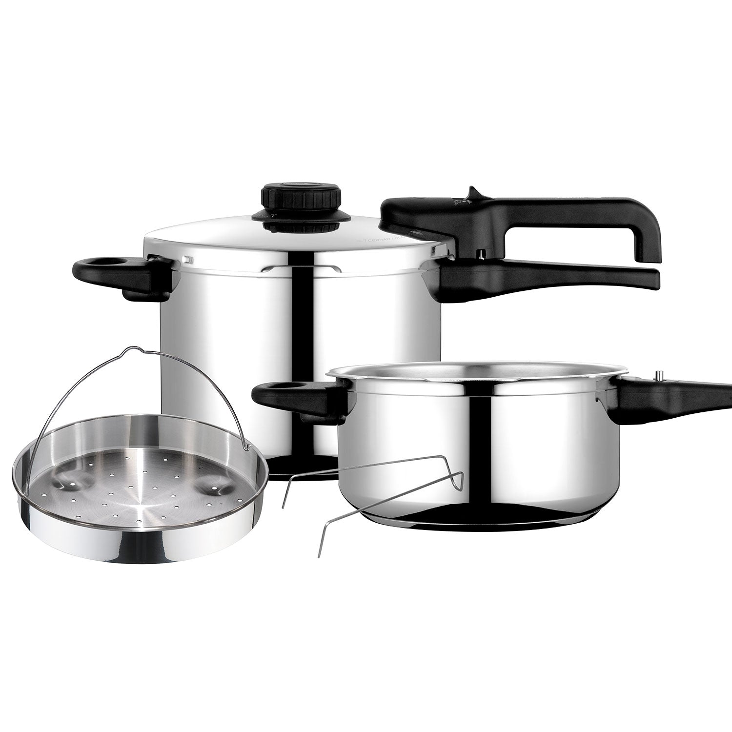 Olla A Presión 6 + 4 Litros, Inducción, Express Super Rápida, Acero Inox. 18/10, Todas Cocinas Fagor Dual Xpress 6/4 Plata, 81opfgde46c_0