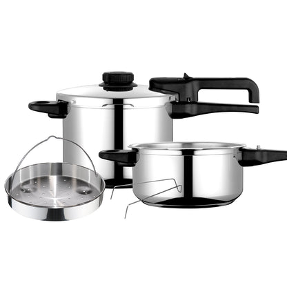 Olla A Presión 6 + 4 Litros, Inducción, Express Super Rápida, Acero Inox. 18/10, Todas Cocinas Fagor Dual Xpress 6/4 Plata, 81opfgde46c_0