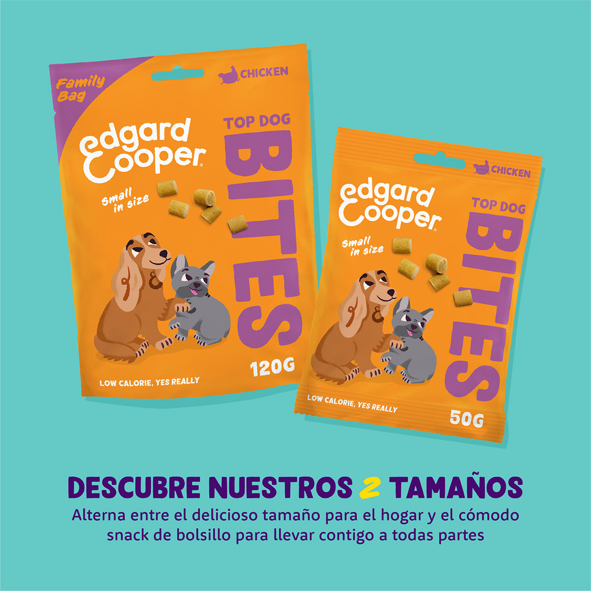 Edgard &amp; Cooper Pedaços de Frango Pequenos 50g