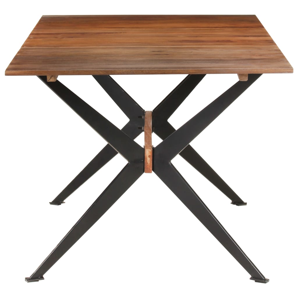 Mesa De Comedor De Madera Maciza De Mango 180x90x76 Cm_1