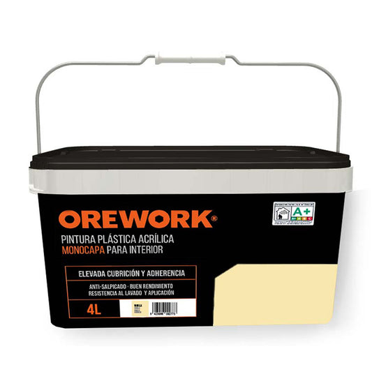 Pintura Monocapa Para Interior - 4 L - Vainilla_0