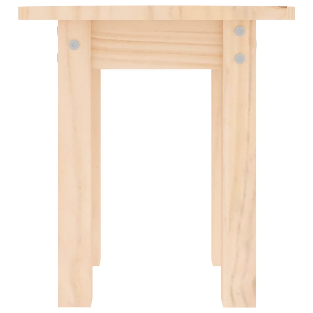 Mesa De Centro De Madera Maciza De Pino Ø35x35 Cm_3
