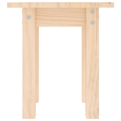 Mesa De Centro De Madera Maciza De Pino Ø35x35 Cm_3