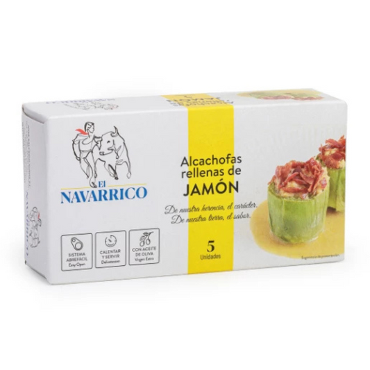 Alcachofra Recheada com Fiambre El Navarrico Lata 425 ml