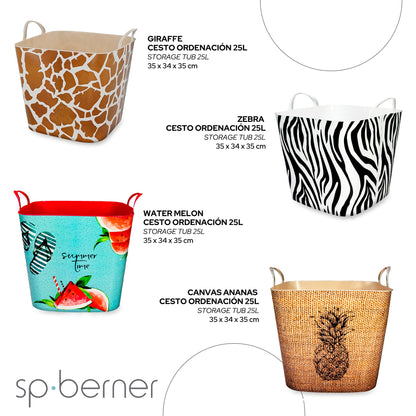 Life Story Cesto 25l Iml Canvas Ananas_2