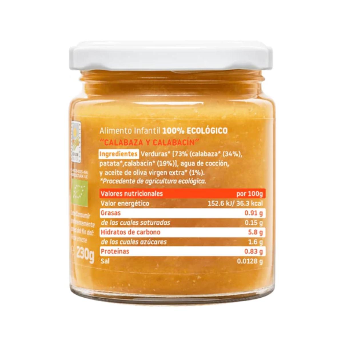 Smileat Abóbora e Courgette Biológicas Pote +6 Meses 230g