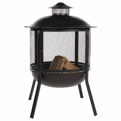 Redfire Chimenea Redonda Kansas Acero Negro 85019_5
