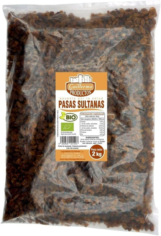 Pasas Sultanas Bio - 2 Kg_0