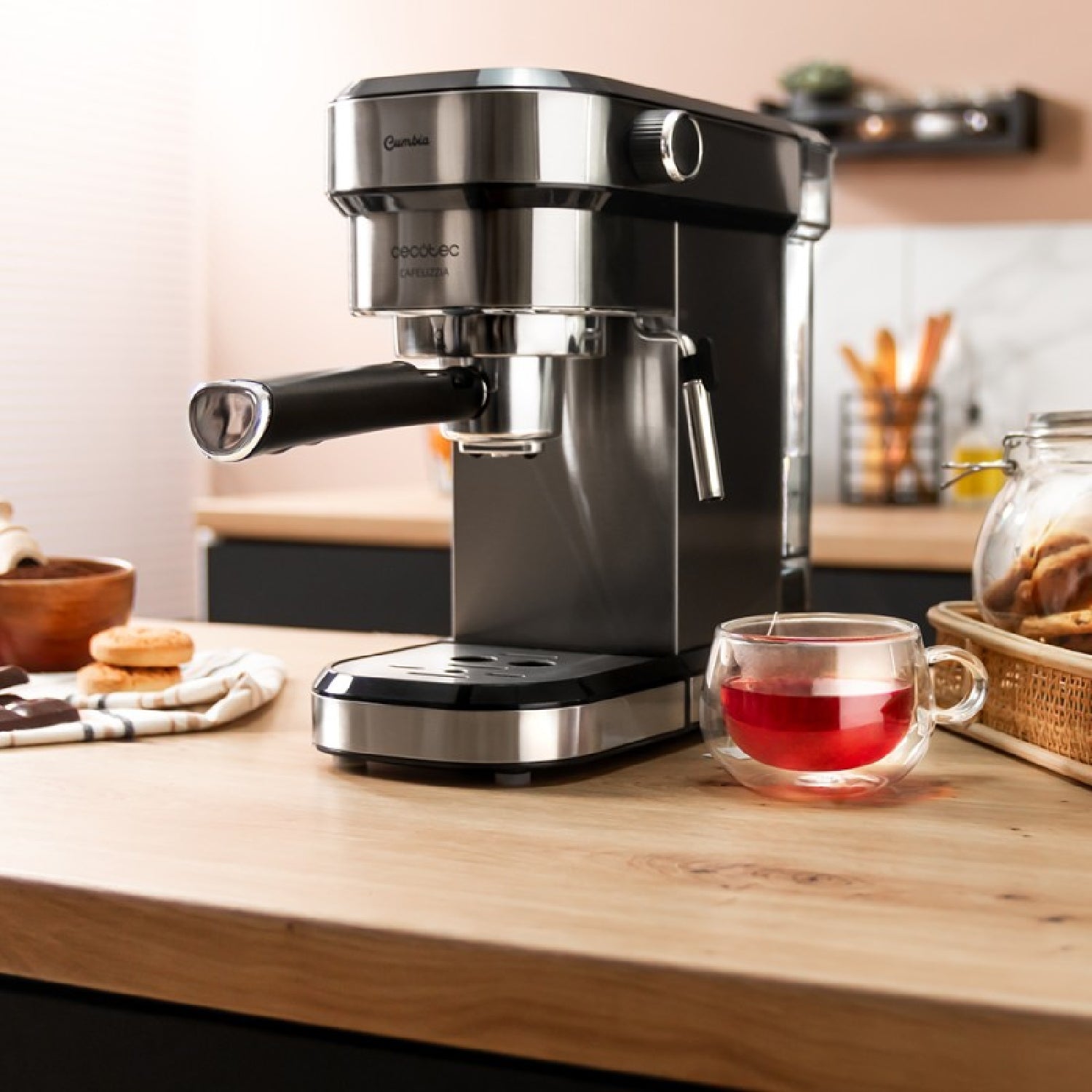 Cafetera Expreso Cecotec Cafelizzia 790 Steel Duo 1350w 20 Bares_4