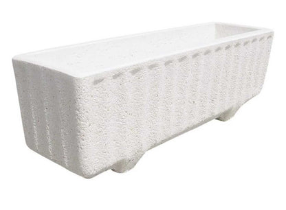 Jardinera De Granito Bogart. 80 cm de largo, 30 cm de ancho y 36 cm de alto. Peso: 58 kilos. Capacidad: 35 litros_0