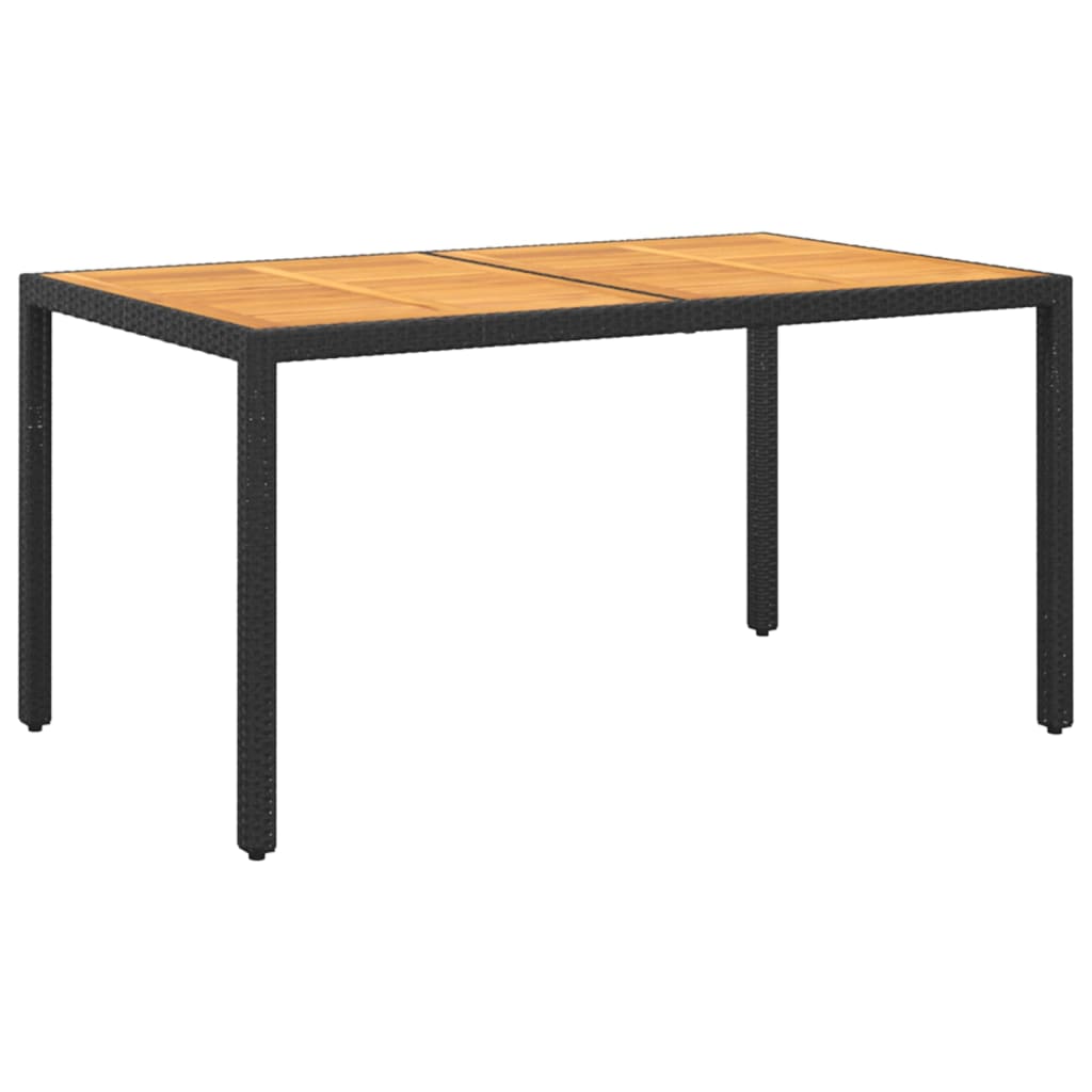 Vidaxl Juego De Comedor De Jardín 7 Piezas Ratán Sintético Negro_5
