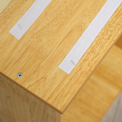 Pawhut Escalera Para Perros De 4 Peldaños Con Acolchados 40x59x54,2 Cm Natural_3