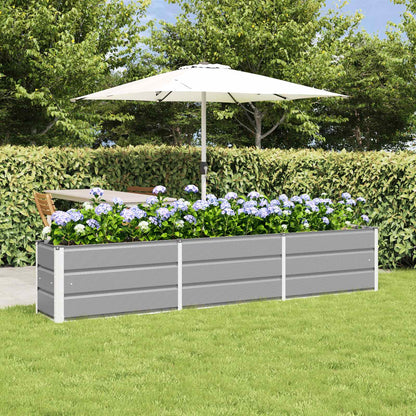 Jardinera Gris Claro 240 X 40 X 45 Cm Acero_1