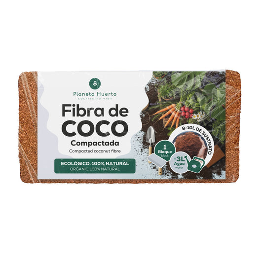 Substrato de Fibra de Coco Planeta Huerto 9 Litros 