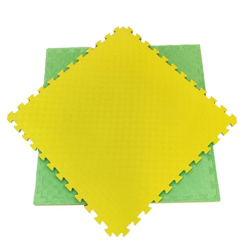 Artatami® Tatami Puzzle 1x1x20 mm Amarillo - Verde【1 Unidad】Gimnasios - Fitness - Pilates - Yoga_1