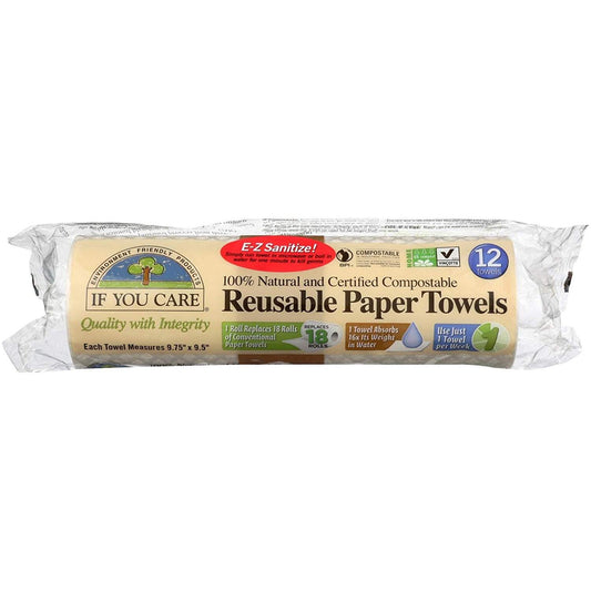 Papel toalha reutilizável Se te importas 12 unidades