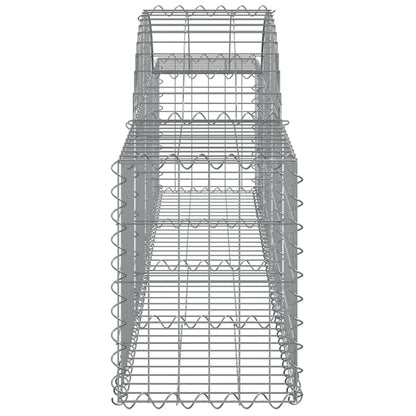 Cestas De Gaviones 15 Uds Forma De Arco Hierro 200x30x40/60 Cm_4