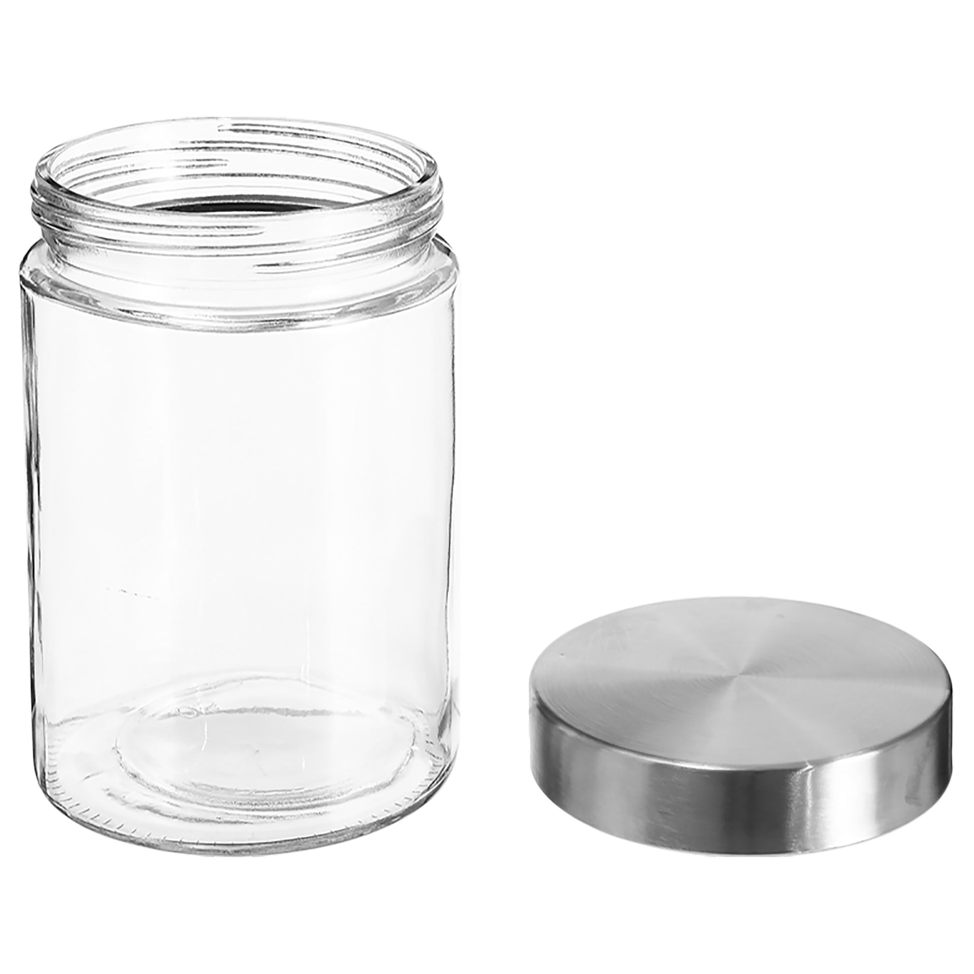 Well Home Tarro De Vidrio Y Acero Inoxidable De 1,2l Ø11cm_2