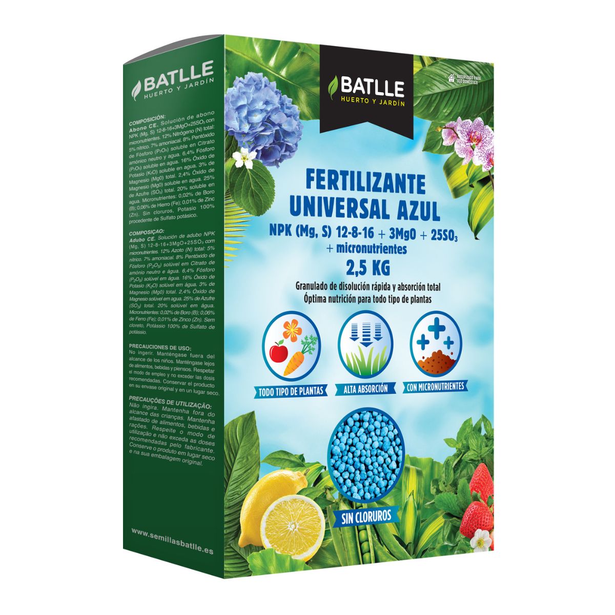 Fertilizante Universal Batlle Blue 2,5 kg