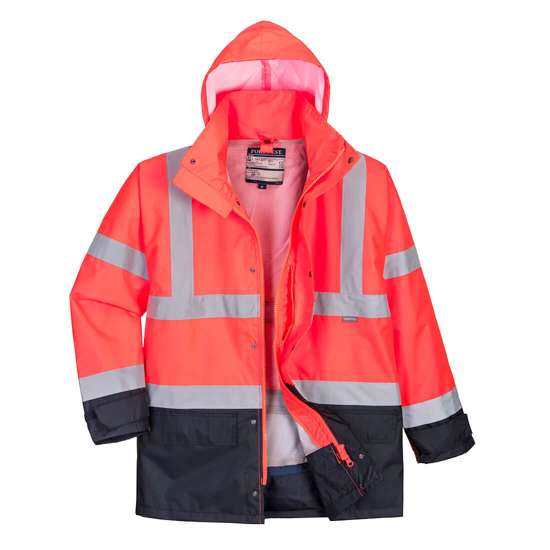 Parka 5 En 1 De Alta Visibilidad Contrast Executive / M / Amarillo-marino_1