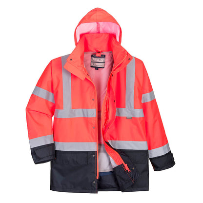 Parka 5 En 1 De Alta Visibilidad Contrast Executive / L / Amarillo-gris_1