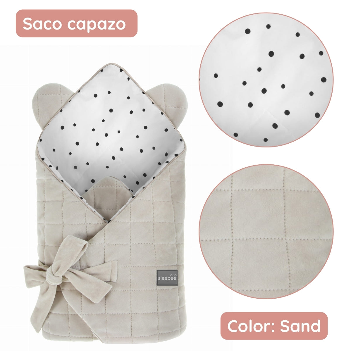 Saco Capazo Cuco Royal Baby Sand_1