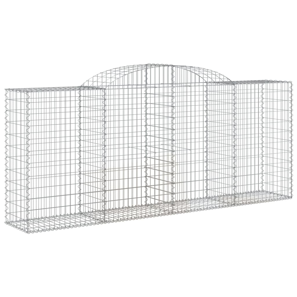 Cestas De Gaviones 4 Uds Forma De Arco Hierro 300x50x120/140 Cm_2